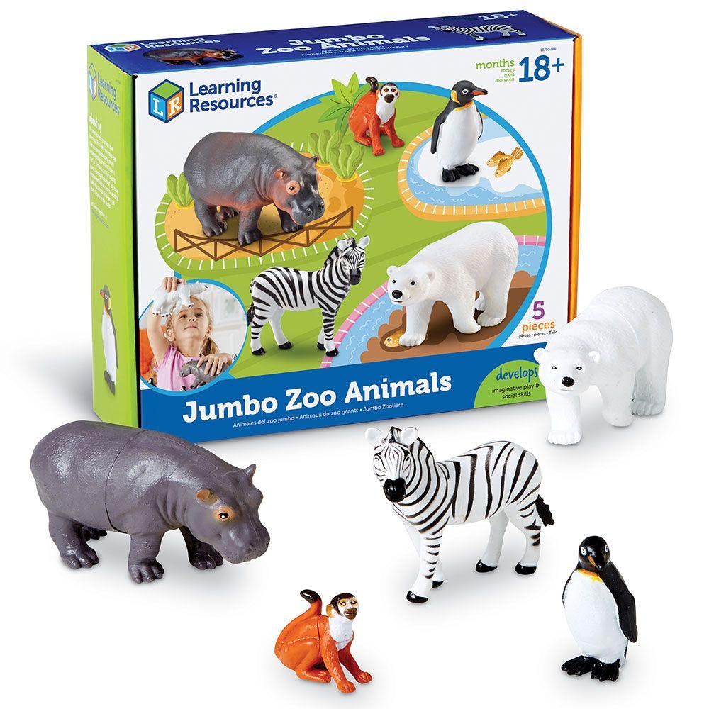Bộ động vật sở thú - Jumbo Zoo Animals Bộ động vật sở thú - Jumbo Zoo Animals