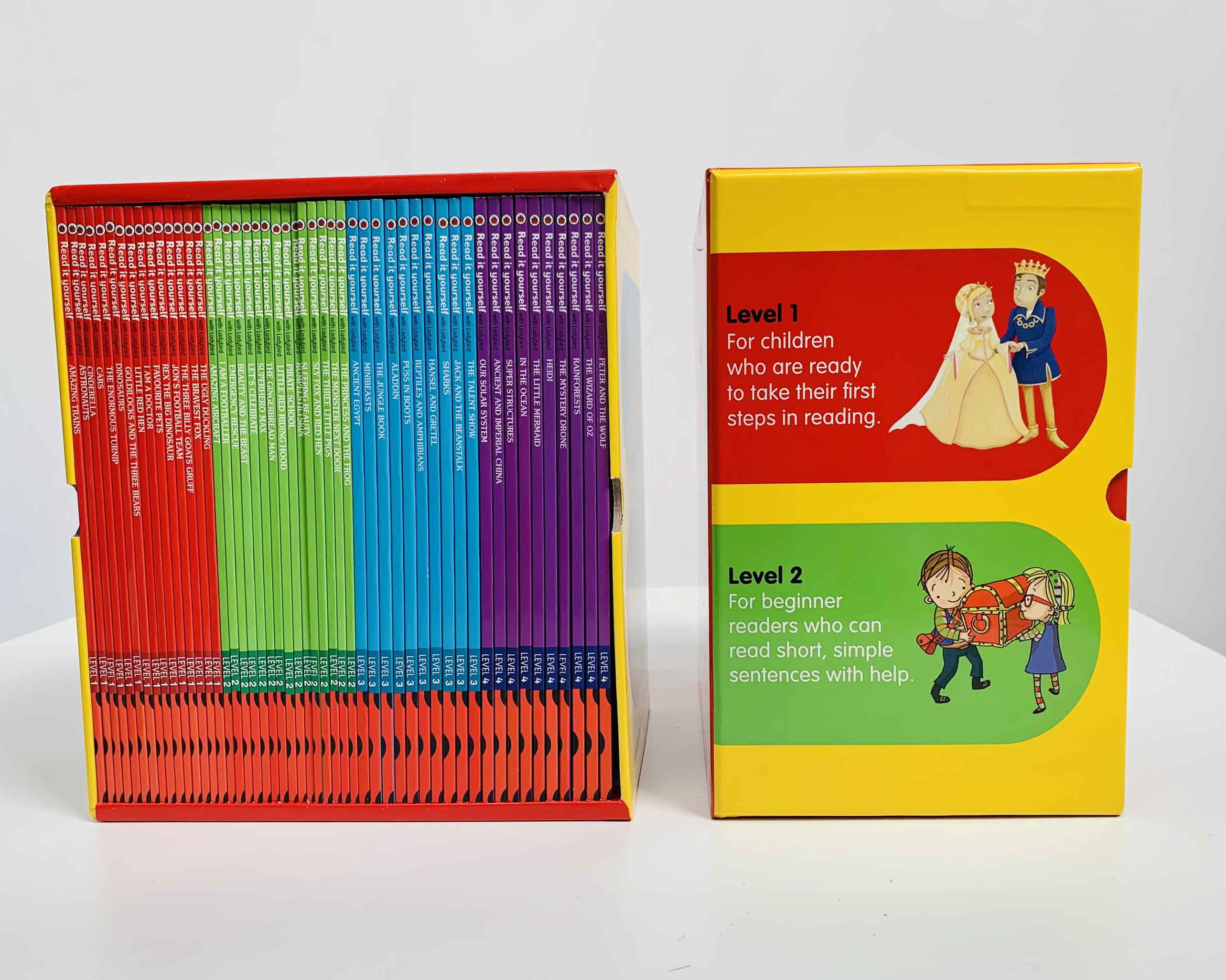 Read it Yourself with Ladybird - Level 1, 2, 3, 4 (Box set 50 tập)