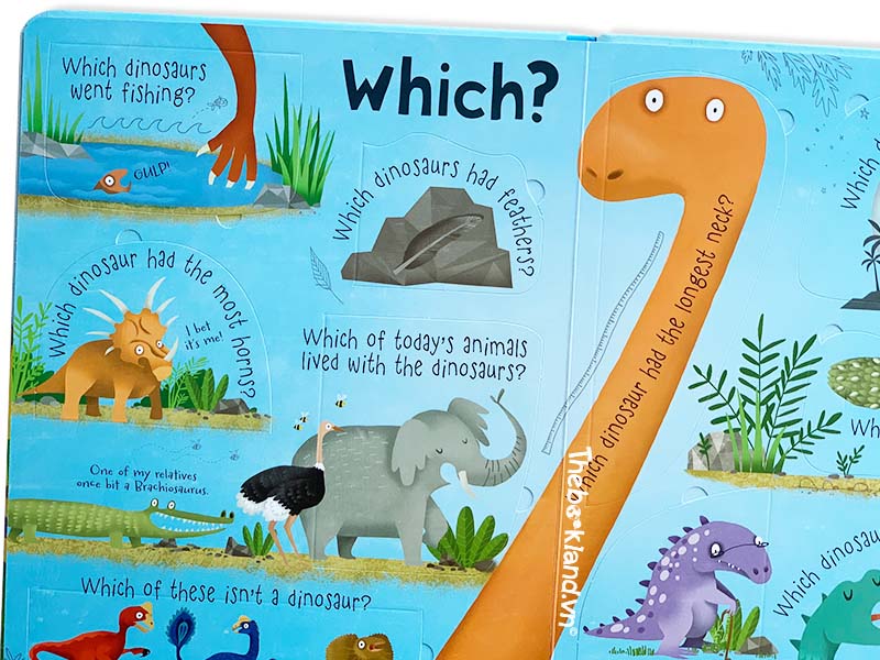 Lift-The-Flap Questions and Answers about Dinosaurs