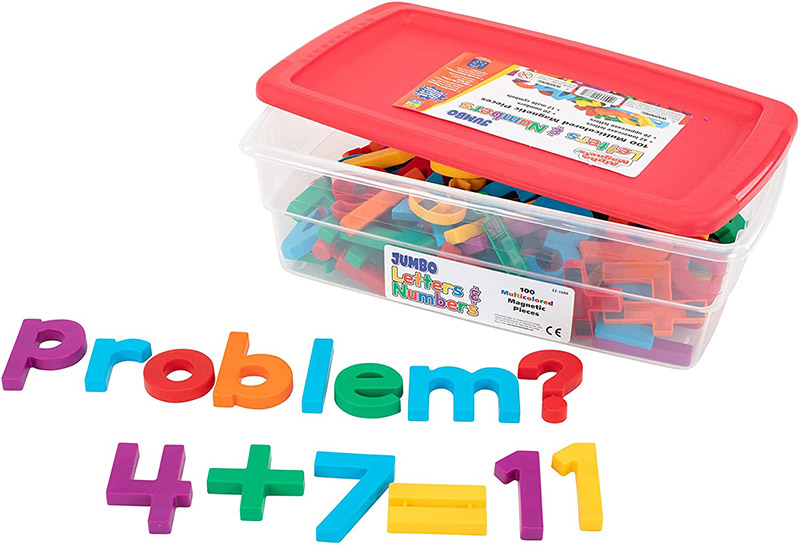 Learning Resources Bộ Chữ Cái Và Số Đếm Nam Châm Nhiều Màu Size To 100 Chi  Tiết - Alphamagnets® And Mathmagnets® Combo Set Jumbo Multicolored