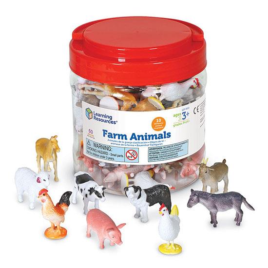 Bộ các loài vật nông trại - Farm Animal Counters (Set 60 con vật)