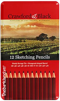 The Eye Graphite Sketching Pencils | Set of 12 + 1 – Le Art Shop