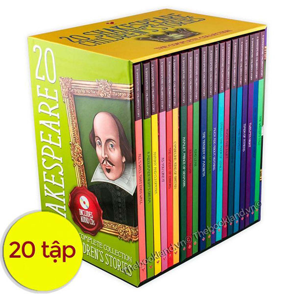 Children's Shakespeare Story Books (Box set 20 tập + CD)