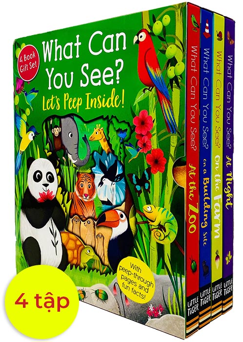 Peep Inside What Can You See? Series 4 Books Collection Box Set By Little  Tiger